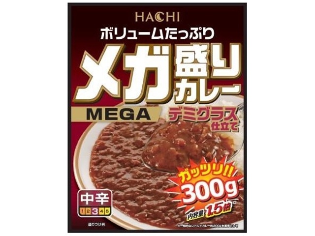 ハチ食品 メガ盛りカレーデミグラス仕立て３００ｇ □お取り寄せ品 【購入入数２２個】