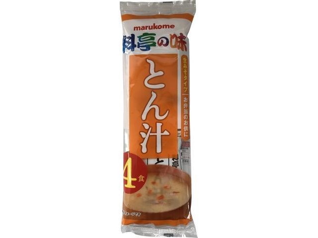 マルコメ 生みそ汁＜とん汁＞４食 □お取り寄せ品 【購入入数４８個】