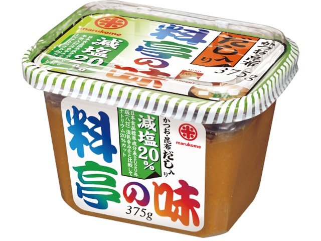 マルコメ だし入り料亭の味減塩３７５ｇ □お取り寄せ品 【購入入数１０個】