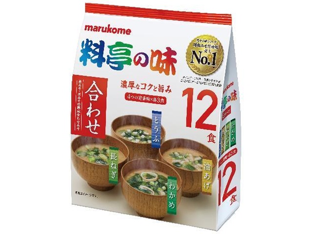 マルコメ お徳用料亭の味みそ汁１２食 □お取り寄せ品 【購入入数４８個】