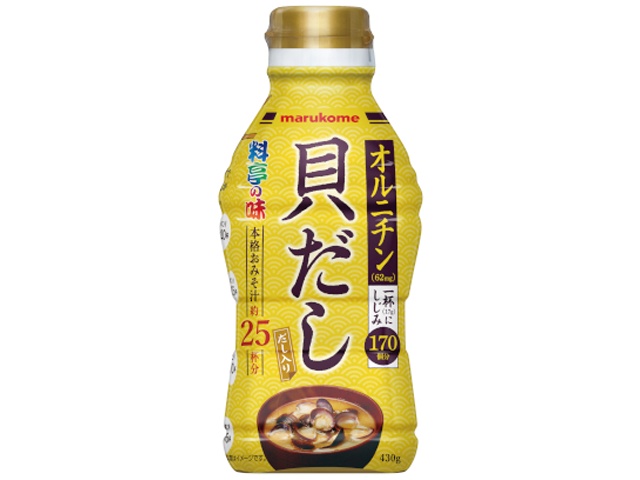 マルコメ 液みそ貝だし ４３０ｇ □お取り寄せ品 【購入入数１２個】