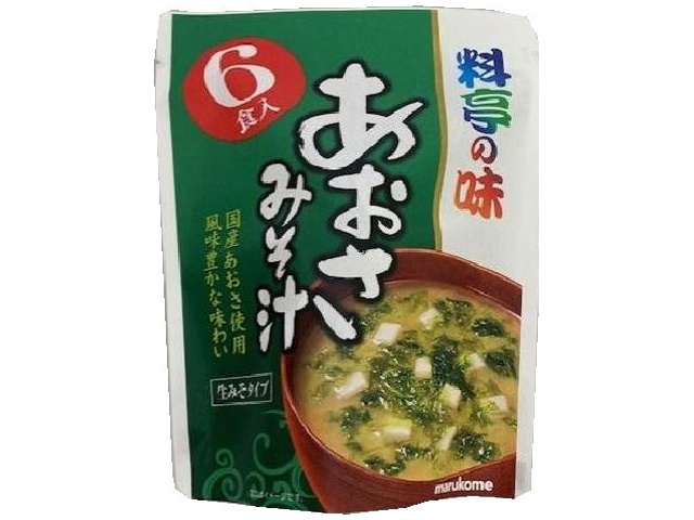 マルコメ 新お徳用料亭の味 あおさ６食 □お取り寄せ品 【購入入数４２個】