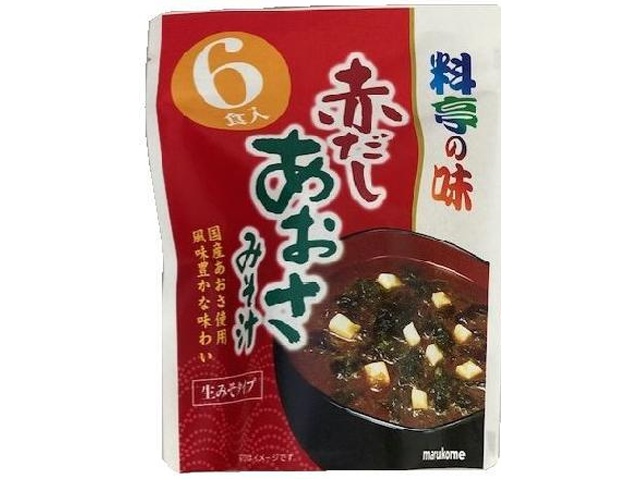 マルコメ お徳用料亭の味 赤だしあおさ６食 □お取り寄せ品 【購入入数４２個】