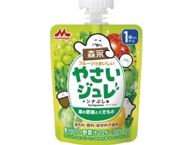 森乳 フルーツでおいしいやさいジュレ 緑７０ｇ □お取り寄せ品 【購入入数３６個】