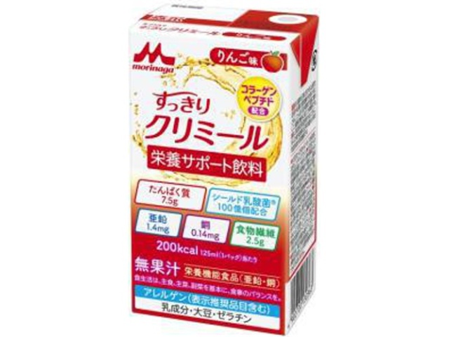 森乳 すっきりクリミールりんご味１２５ｍｌ □お取り寄せ品 【購入入数２４個】
