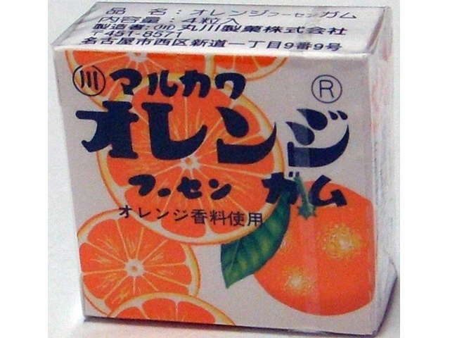 丸川製菓 オレンジフーセンガム △ 【購入入数２４個】