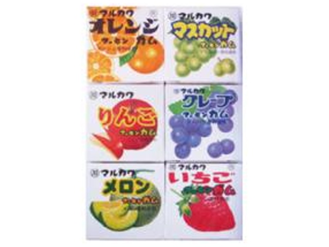 丸川製菓 フルーツ６マーブルガム 【新商品 2/1 発売】 □お取り寄せ品 【購入入数２２５個】