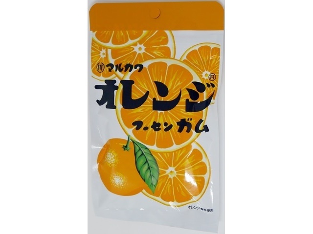 丸川製菓 チャック袋オレンジフーセンガム 【新商品 3/16 発売】 □お取り寄せ品 【購入入数１８０個】