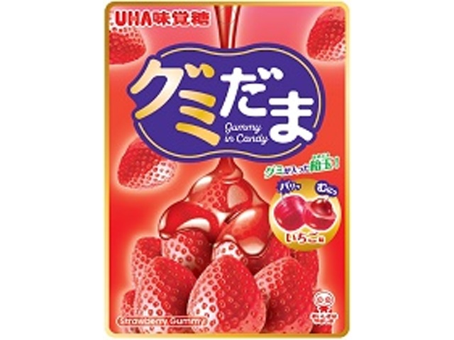 味覚糖 グミだま いちご５５ｇ 【新商品 4/6 発売】 △ 【購入入数６個】