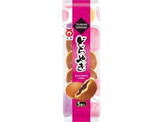 丸京 つぶあんどら焼き ５個 △ 【購入入数８個】