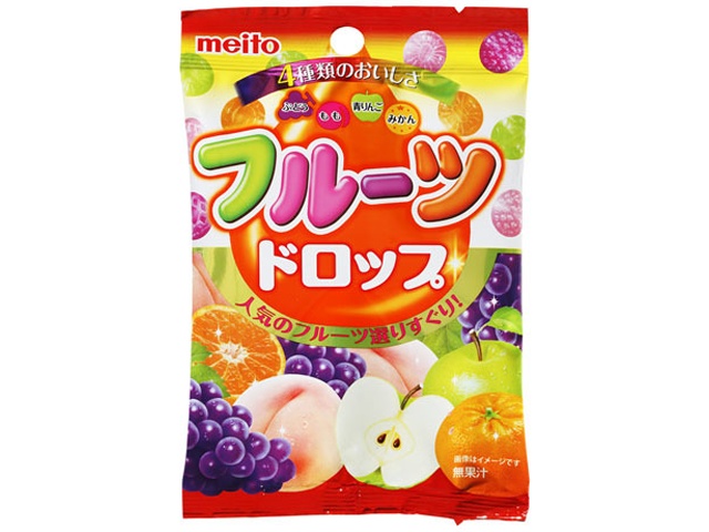 ｍｅｉｔｏ フルーツドロップ ５７ｇ △ 【購入入数１０個】