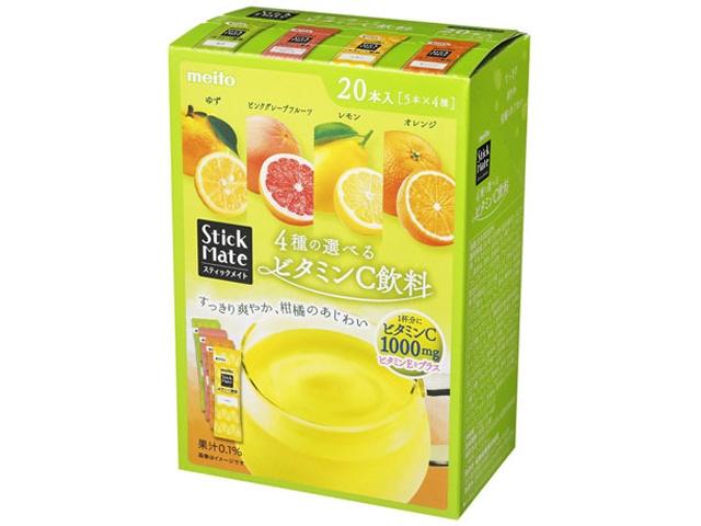 ｍｅｉｔｏ スティックメイトビタミンＣアソート２０Ｐ □お取り寄せ品 【購入入数６個】