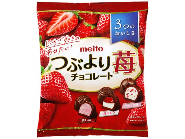 ｍｅｉｔｏ つぶより苺チョコレートパーティー１９８ｇ □お取り寄せ品 【購入入数２８個】