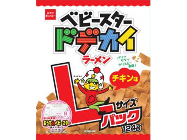 ベビースター ドデカイラーメンＬサイズ１２４ｇ △ 【購入入数１２個】