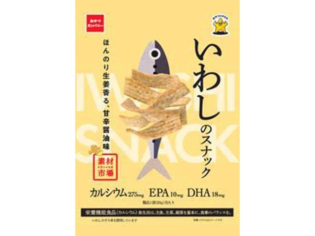おやつカンパニー 素材市場いわしのスナック甘辛醤油味２５ｇ □お取り寄せ品 【購入入数４８個】