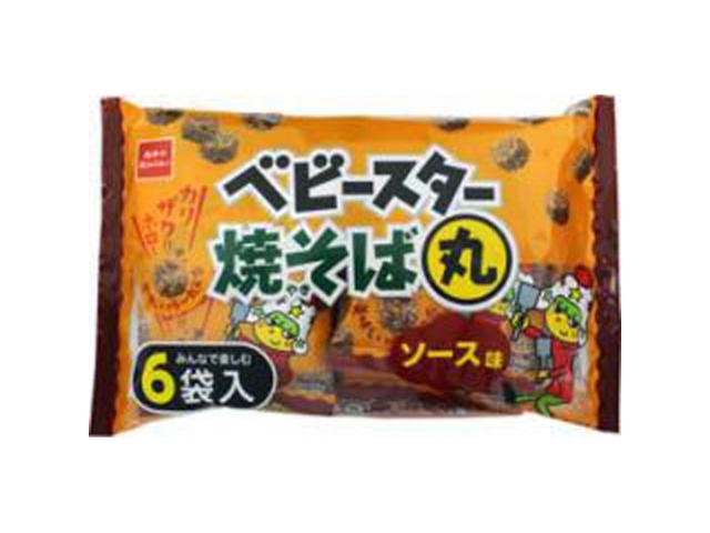 おやつカンパニー 焼そば丸 ソース味６袋入 □お取り寄せ品 【購入入数１５個】