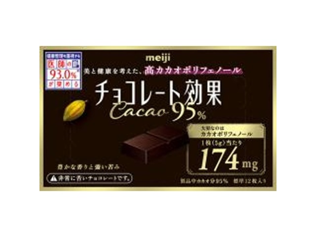 明治 チョコレート効果カカオ９５％ＢＯＸ ６０ｇ △ 【購入入数５個】