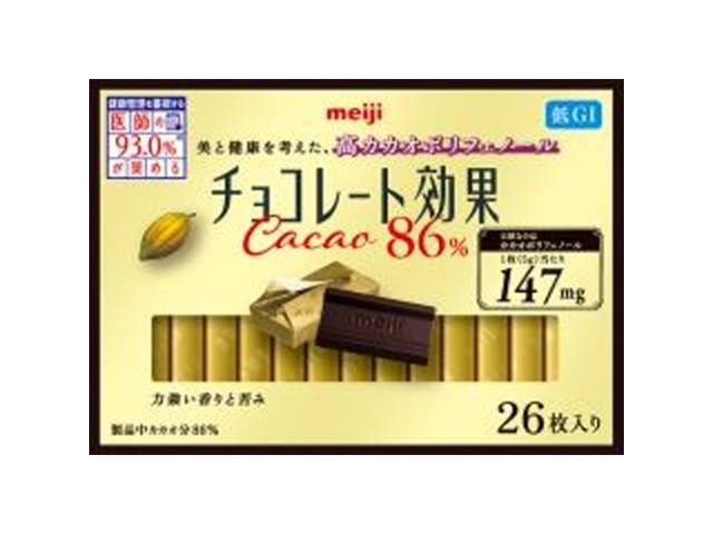 明治 チョコレート効果カカオ８６％ ２６枚 △ 【購入入数６個】