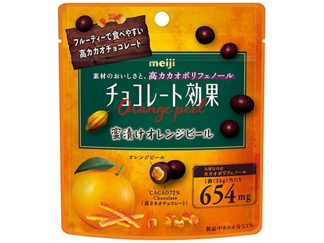 明治 チョコレート効果７２％オレンジパウチ ３４ｇ □お取り寄せ品 【購入入数１２０個】