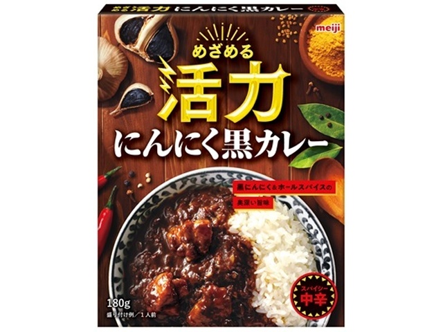 明治 めざめる活力にんにく黒カレー １８０ｇ □お取り寄せ品 【購入入数６０個】