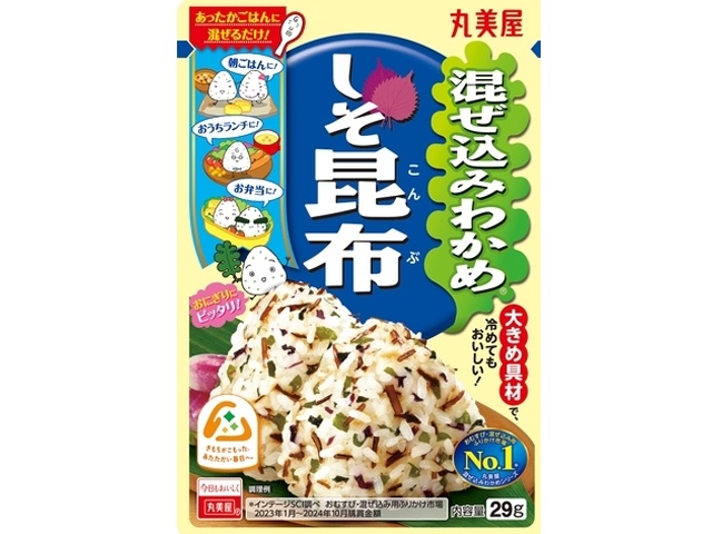 丸美屋 混ぜ込みわかめ しそ昆布２９ｇ □お取り寄せ品 【購入入数１２０個】