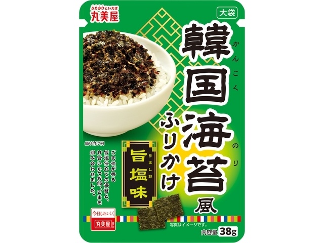 丸美屋 韓国海苔風ふりかけ旨塩味大袋３８ｇ □お取り寄せ品 【購入入数８０個】