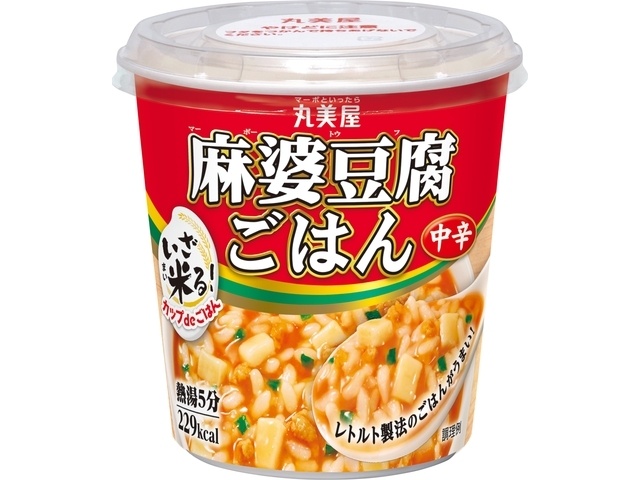 丸美屋 カップｄｅごはん麻婆豆腐中辛 △ 【購入入数６個】