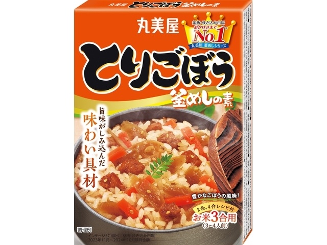 丸美屋 とりごぼう釜めしの素 １２８ｇ □お取り寄せ品 【購入入数６０個】
