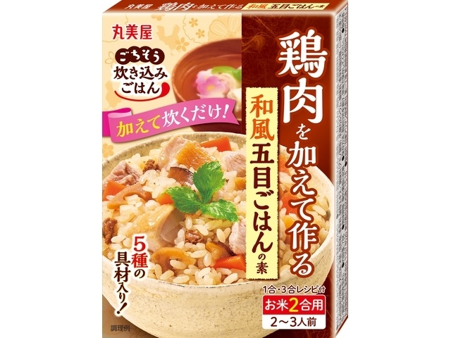 丸美屋 鶏肉を加える和風五目ごはんの素 ２合用 □お取り寄せ品 【購入入数６０個】
