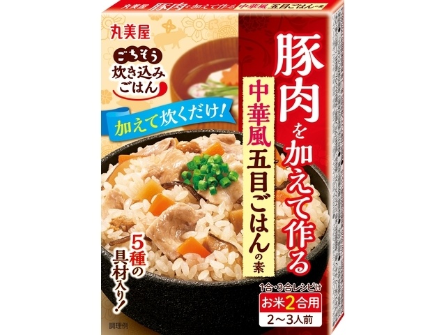 丸美屋 豚肉を加える中華五目ごはんの素 ２合用 □お取り寄せ品 【購入入数６０個】