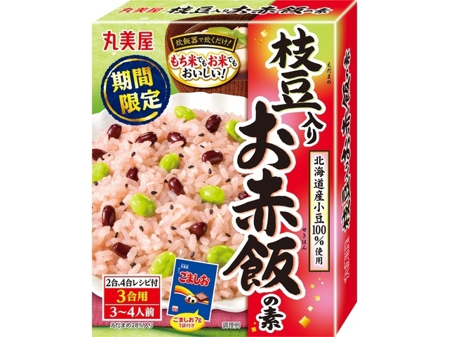 丸美屋 期間限定枝豆入りお赤飯の素 ２０９ｇ □お取り寄せ品 【購入入数３０個】