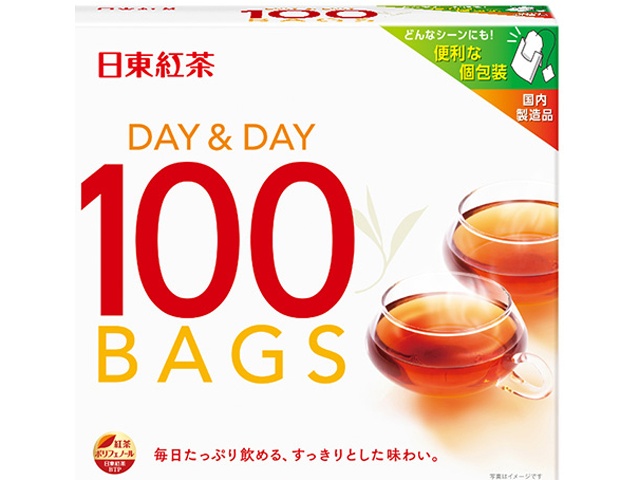 日東 ＤＡＹ＆ＤＡＹティーバッグ１００袋 【今月の特売 嗜好飲料】 【購入入数１２個】