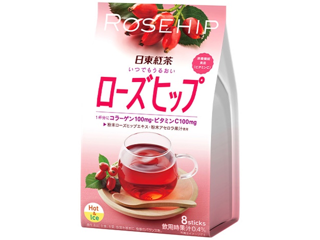 日東紅茶 いつでもうるおいローズヒップ ８Ｐ △ 【購入入数６個】
