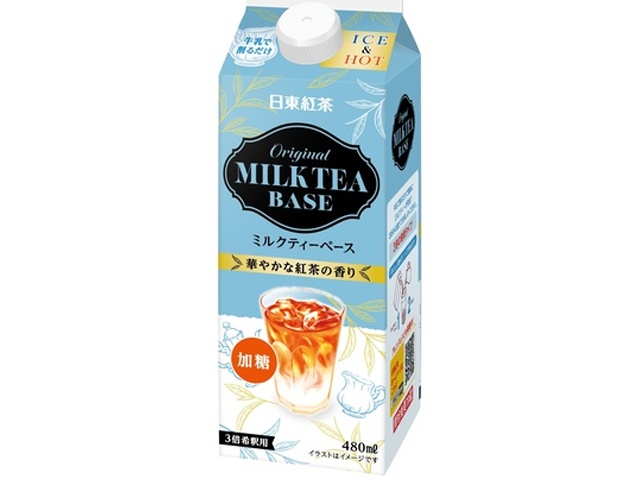 日東紅茶 オリジナルミルクティーベース４８０ｍｌ □お取り寄せ品 【購入入数１２個】