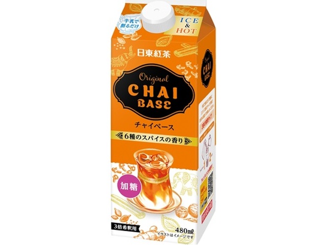 日東紅茶 オリジナルチャイベース４８０ｍｌ □お取り寄せ品 【購入入数１２個】