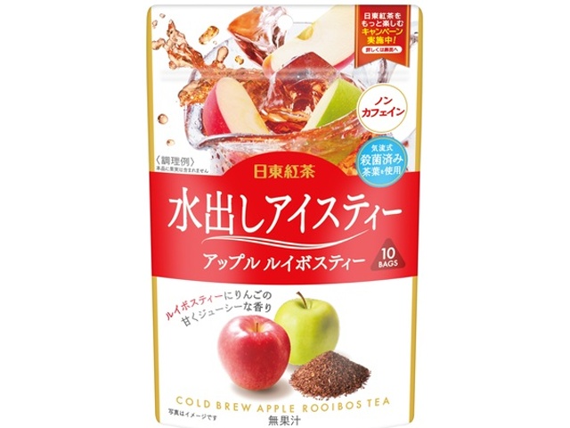 日東紅茶 水出しアイスティーアップルルイボス１０袋 □お取り寄せ品 【購入入数２４個】