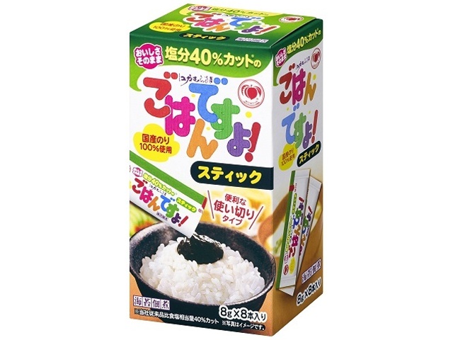桃屋 塩分４０％カットごはんですよ！スティック 【新商品 3/1 発売】 □お取り寄せ品 【購入入数６０個】