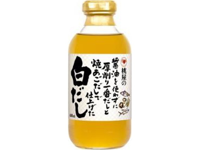 桃屋 醤油使わず焼あごだしで白だし ４００ｍｌ □お取り寄せ品 【購入入数２４個】
