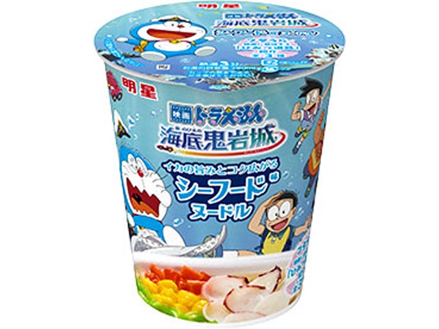 明星 映画ドラえもん シーフード味ヌードル 【新商品 2/23 発売】  【購入入数１２個】