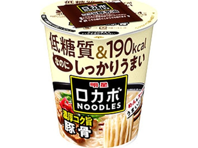 明星 ロカボＮＯＯＤＬＥＳ 濃厚コク旨豚骨 □お取り寄せ品 【購入入数１２個】