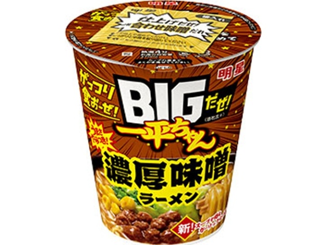 明星 ＢＩＧだぜ！一平ちゃん 濃厚味噌ラーメン △ 【購入入数１２個】