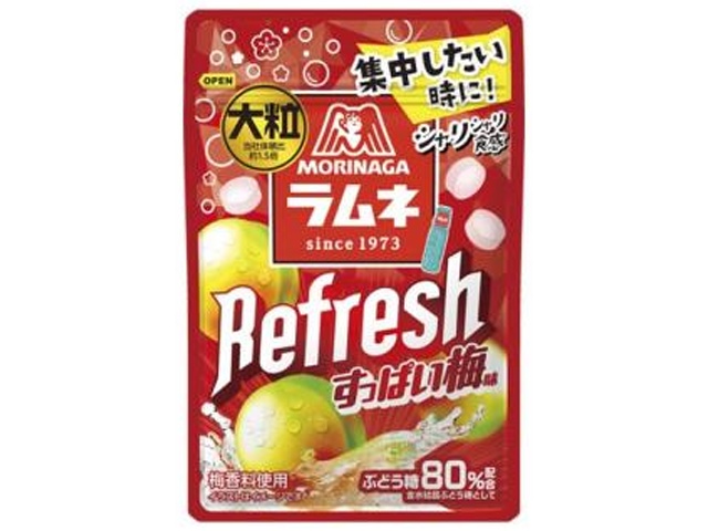 森永 大粒ラムネＲｅｆｒｅｓｈすっぱい梅２８ｇ 【新商品 1/13 発売】  【購入入数１０個】