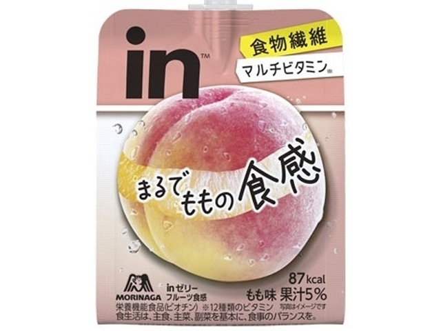 森永 ｉｎゼリー フルーツ食感もも △ 【購入入数３６個】