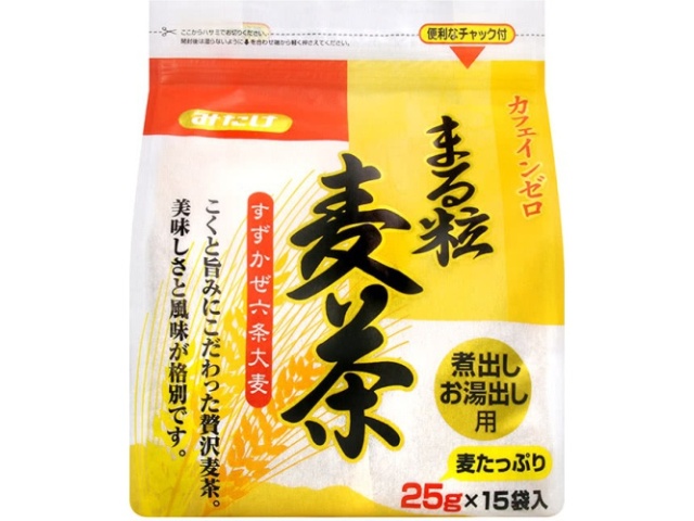みたけ 丸粒麦茶 ２５ｇ×１５Ｐ 【今月の特売 嗜好飲料】 □お取り寄せ品 【購入入数５個】