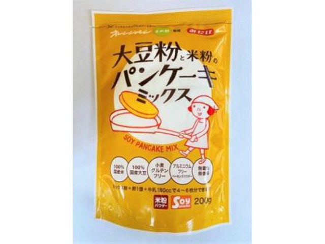 みたけ 大豆粉と米粉のパンケーキミックス ２００ｇ □お取り寄せ品 【購入入数１２個】