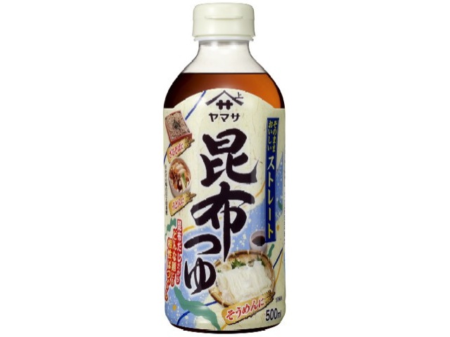 ヤマサ 昆布つゆストレート ５００ｍｌ □お取り寄せ品 【購入入数１２個】