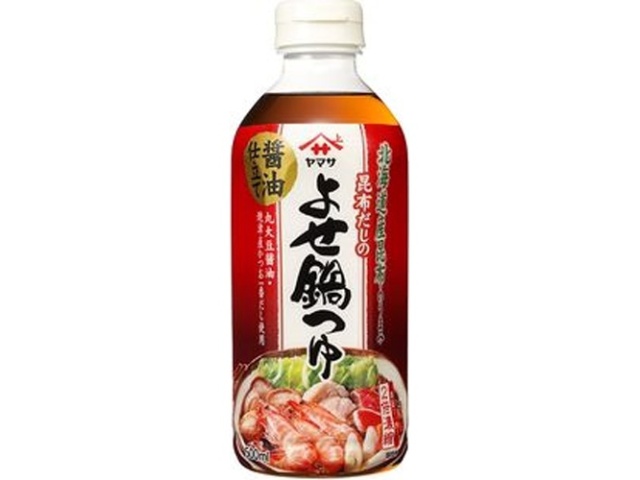 ヤマサ 昆布だしのよせ鍋つゆ醤油仕立て５００ｍｌ 【今月の特売 調味料】 □お取り寄せ品 【購入入数１２個】