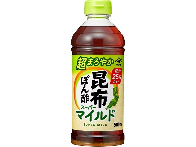 ヤマサ 昆布ぽん酢 スーパーマイルド５００ｍｌ □お取り寄せ品 【購入入数１２個】