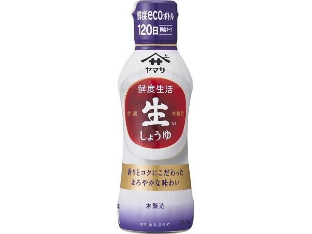 ヤマサ 鮮度生活 特選生しょうゆ３００ｍｌ  【購入入数１２個】