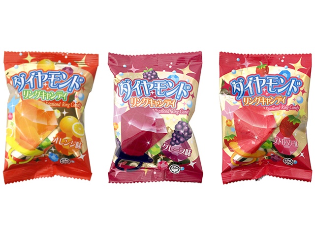 やおきん ダイヤモンドリングキャンディー １個 △ 【購入入数２４個】